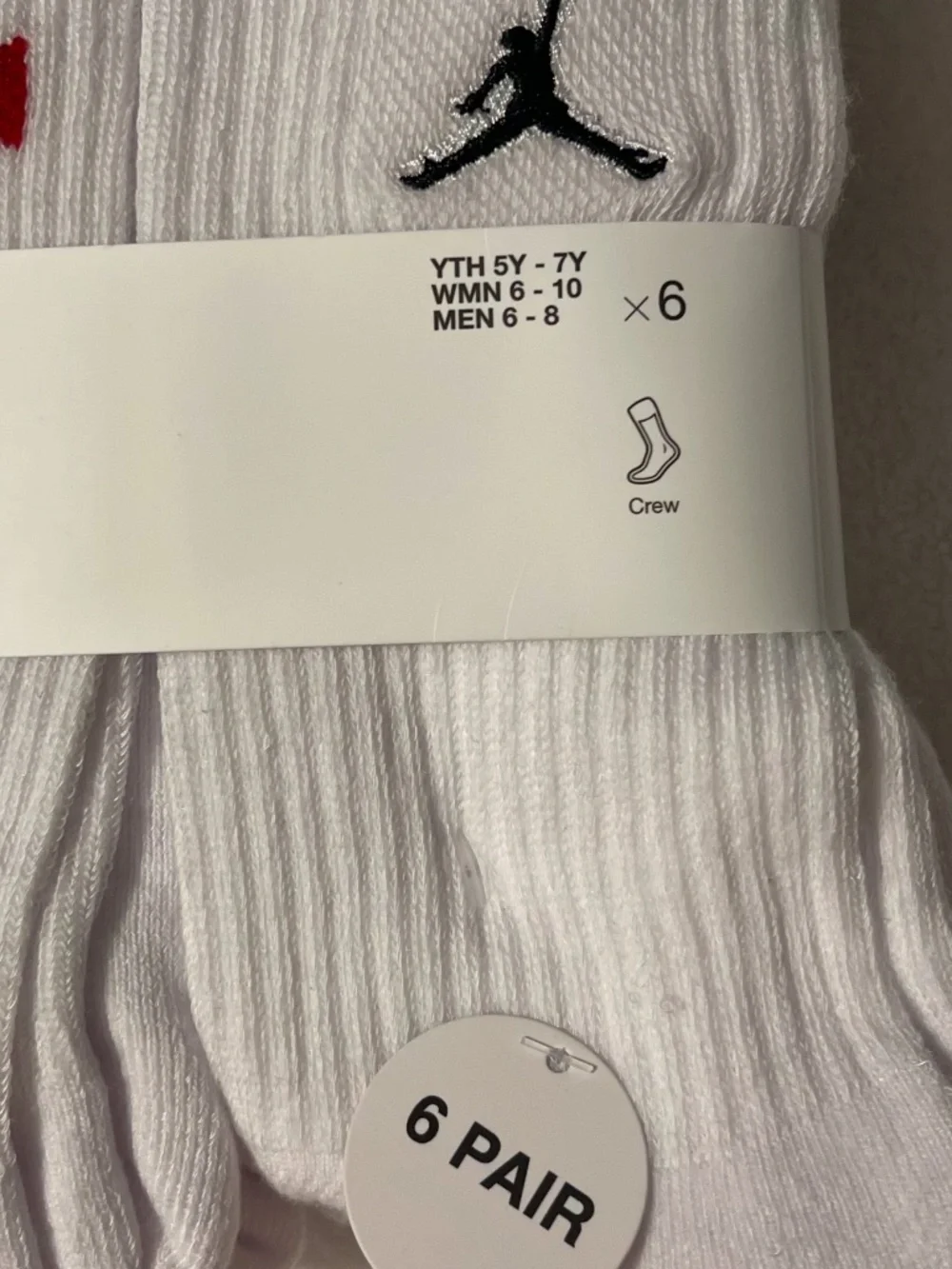 Jordan Crew Socks white 3 pack